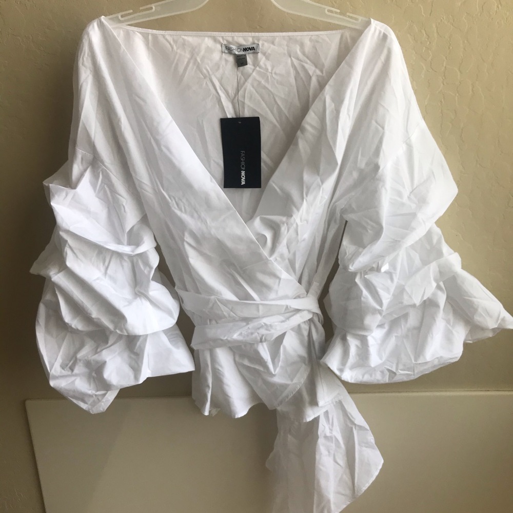 White off the shoulder blouse